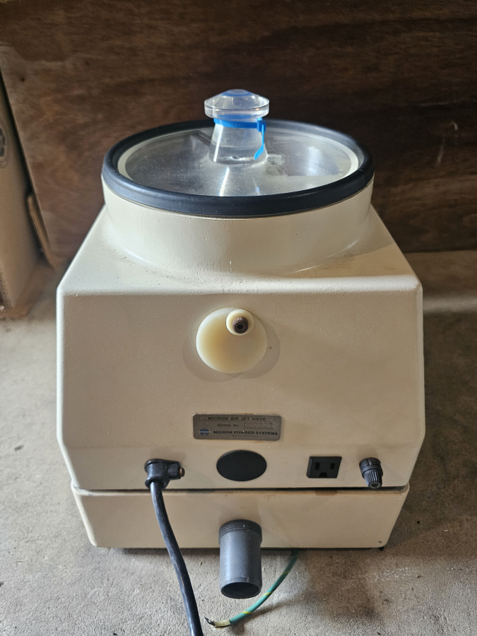 Micron powder system Air Jet sieve Particle Size Analyzer Sieving Machine; SN:75734I, photo 23 of 27