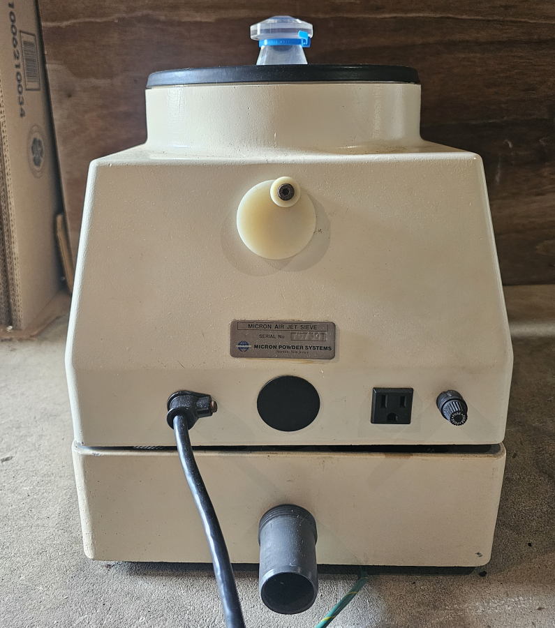Micron powder system Air Jet sieve Particle Size Analyzer Sieving Machine; SN:75734I, photo 24 of 27