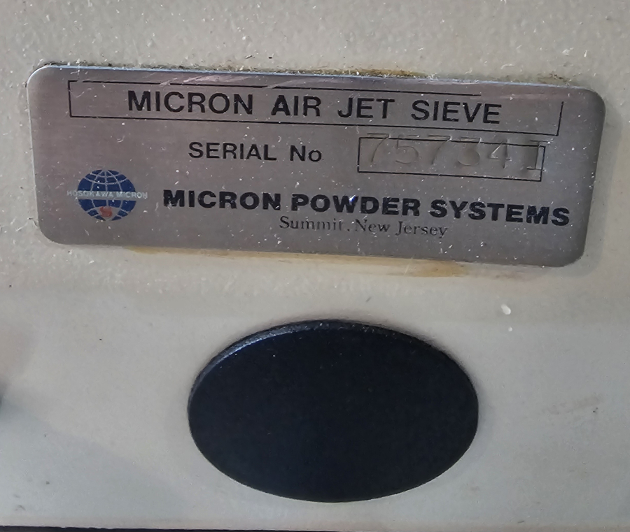 Micron powder system Air Jet sieve Particle Size Analyzer Sieving Machine; SN:75734I, photo 25 of 27