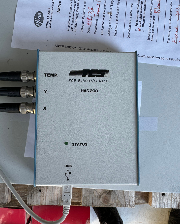 TCS Scientific D7800 Hemox Analyzer; SN:549U, photo 4 of 4
