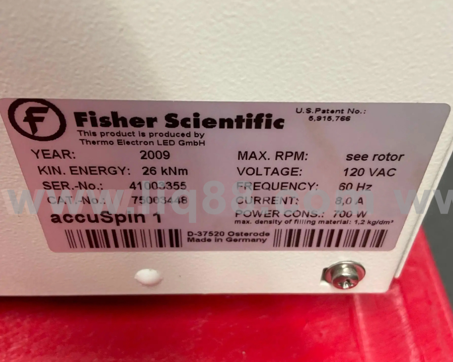 Fisher Scientific AccuSpin 1 Digital Control Benchtop lab Centrifuge; SN:41003355, photo 1 of 4