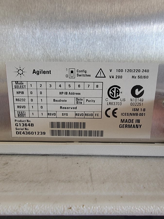 Agilent 1100 Series HPLC G1364B Fraction Collector Module w/ Controller; SN:DE43601239., photo 10 of 12
