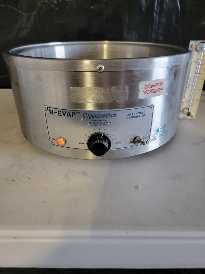 Organomation 8125 N-EVAP Nitrogen Evaporator Sample Concentrator w/Stand; SN:15121, photo 1 of 12