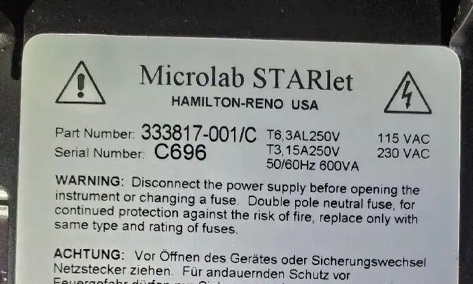 Hamilton Microlab STARlet Liquid Handler 4 Pipette Arms + Gripper w Inheco TEC & HP PC, photo 5 of 12