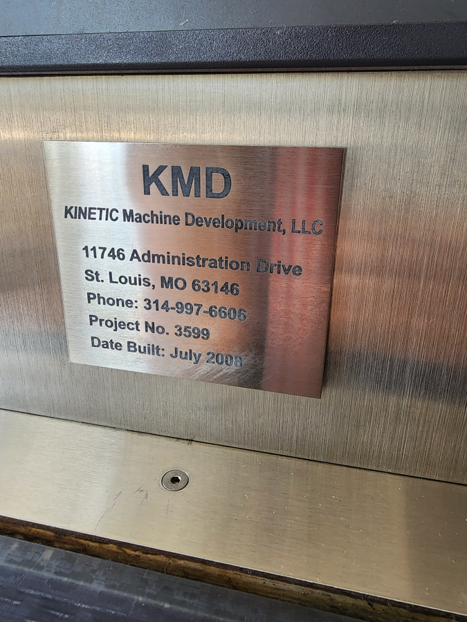 KMD 3599 SS Vacuum Forming Press System w/ GE Pump Motor & parts 2008 SS; SN:CPS-2887, photo 5 of 18