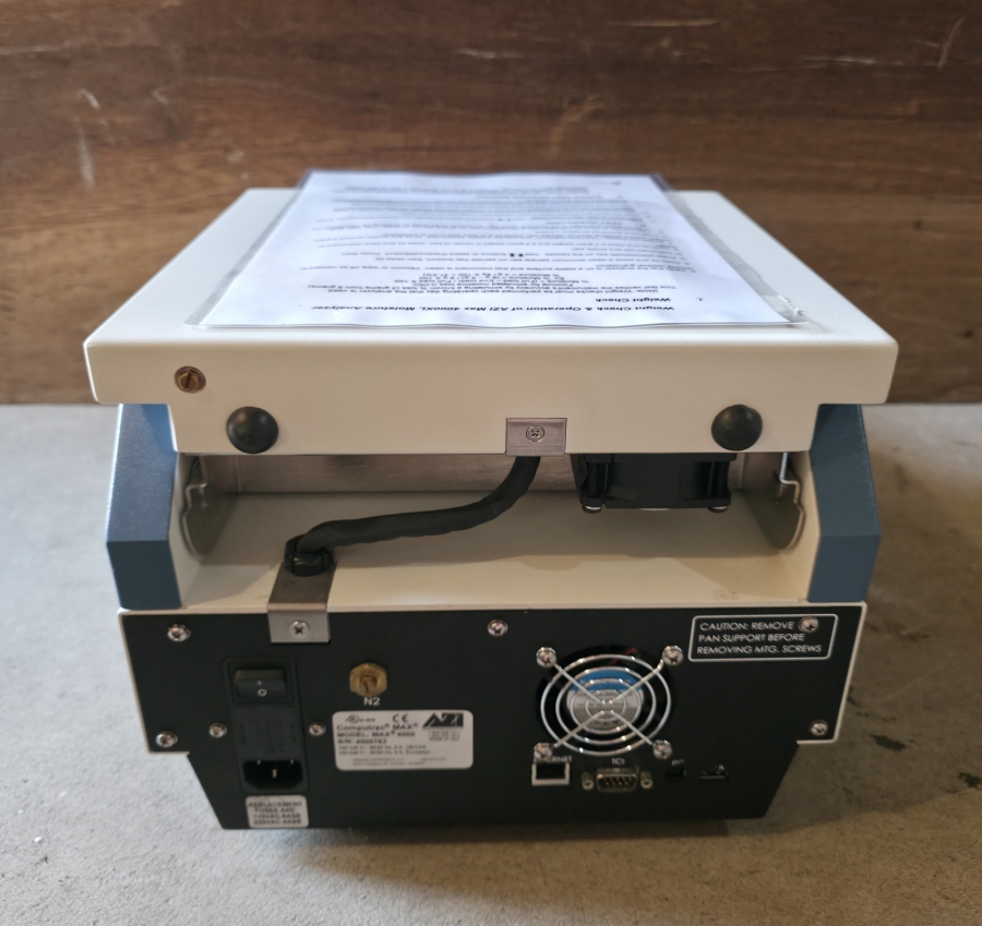 Arizona Instrument Brookfield Ametek Computrac MAX 4000XL Moisture Analyzer ; SN:4000763, photo 8 of 23