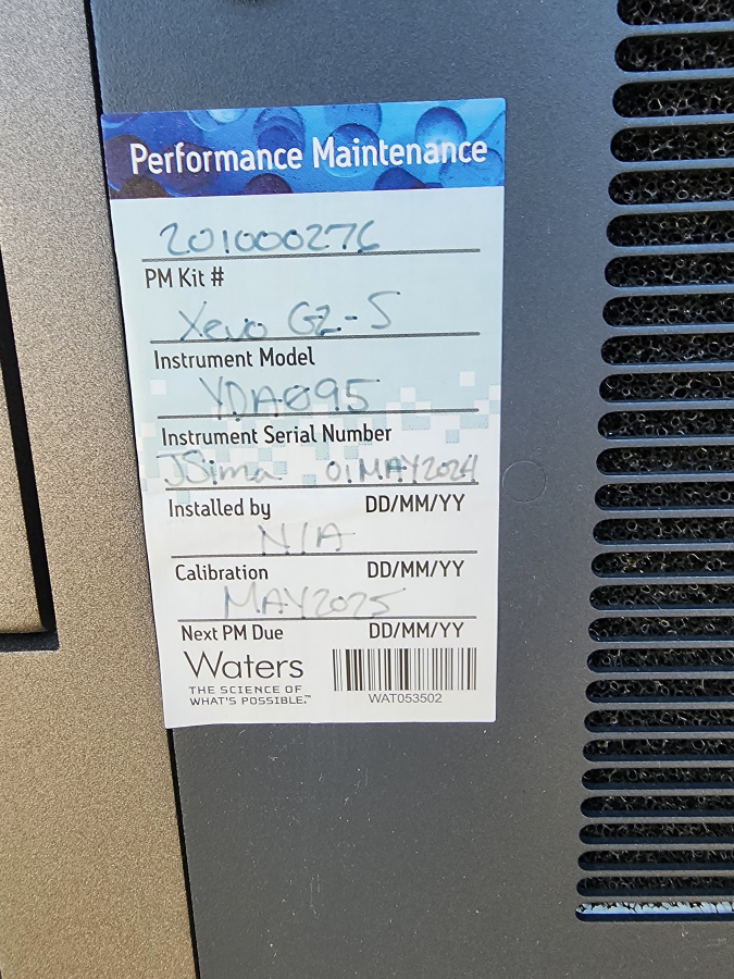 Waters Xevo G2-S QTof Mass Spectrometer; SN:YDA-098, photo 13 of 24