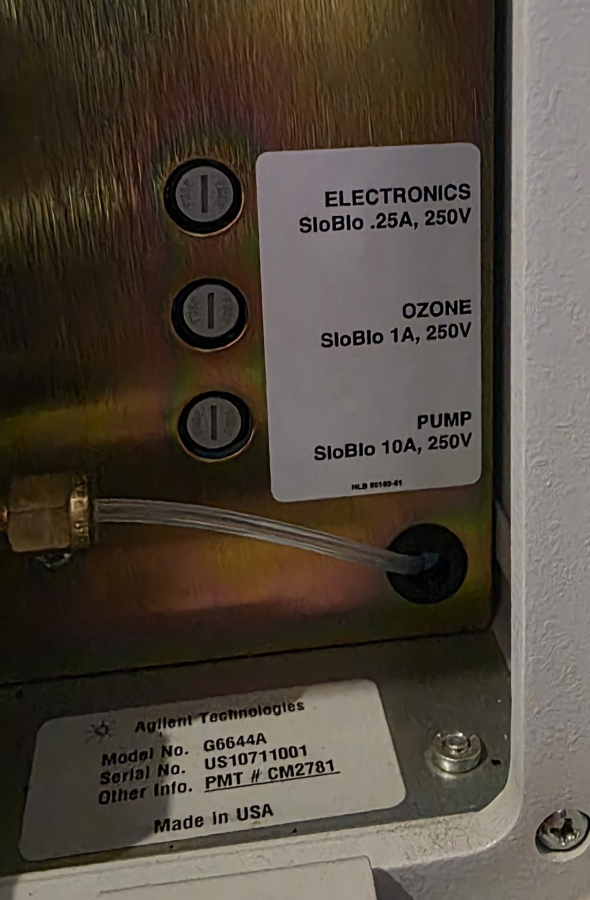 Agilent G6644A 355 Sulfur Chemilumescence Detector SCD; SN:US10711001, photo 7 of 24