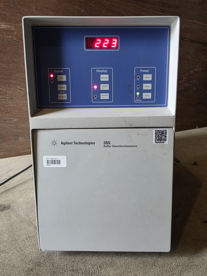 Agilent G6644A 355 Sulfur Chemilumescence Detector SCD; SN:US10711001, photo 22 of 24