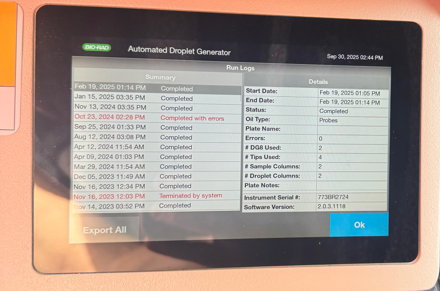 BioRad QX200 AutoDG Automated Droplet Generator ddPCR Unit 96-Well; SN:773BR1652, photo 9 of 15