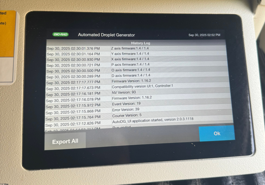 BioRad QX200 AutoDG Automated Droplet Generator ddPCR Unit 96-Well; SN:773BR1652, photo 8 of 15
