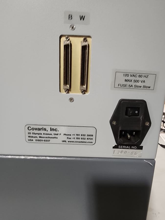 Covaris E200 AFA Focused-UltraSonicator Homogenizer; SN:E200-56, photo 8 of 15