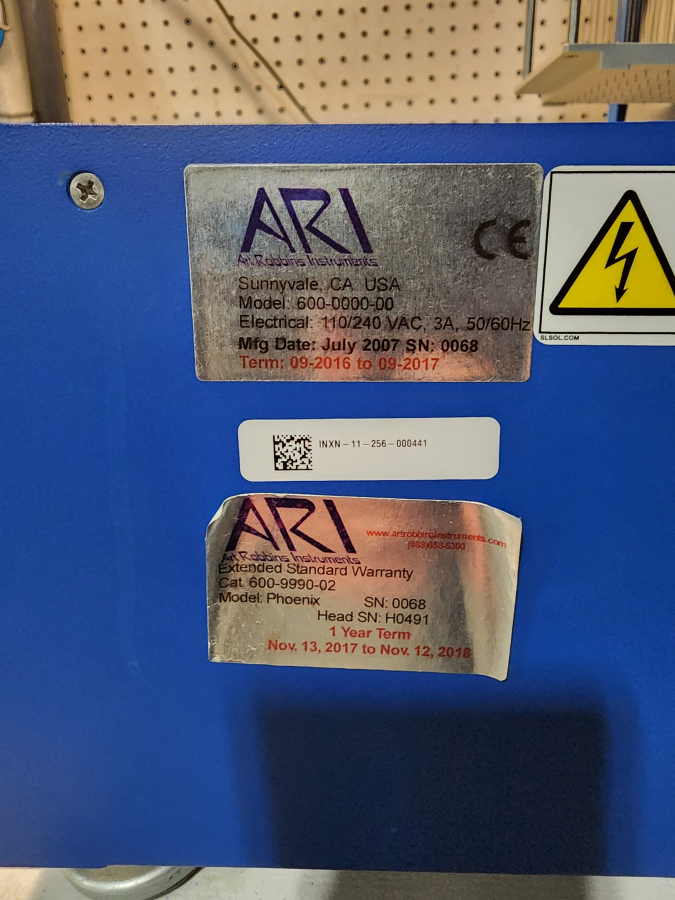 Art Robbins Instruments 600-0000-00 Phoenix Protein Crystallization Dispenser; SN:0068, photo 9 of 13