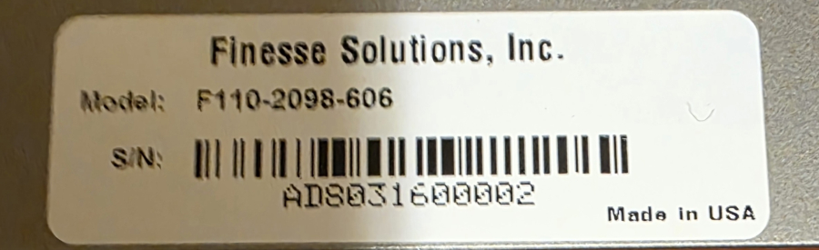 Finesse G3Lab Universal F100-2277-303 Rev 4 Biroreactor controller, manifold, pump; SN:AH5441610015/3/4/6/7/8/9/12, photo 7 of 36
