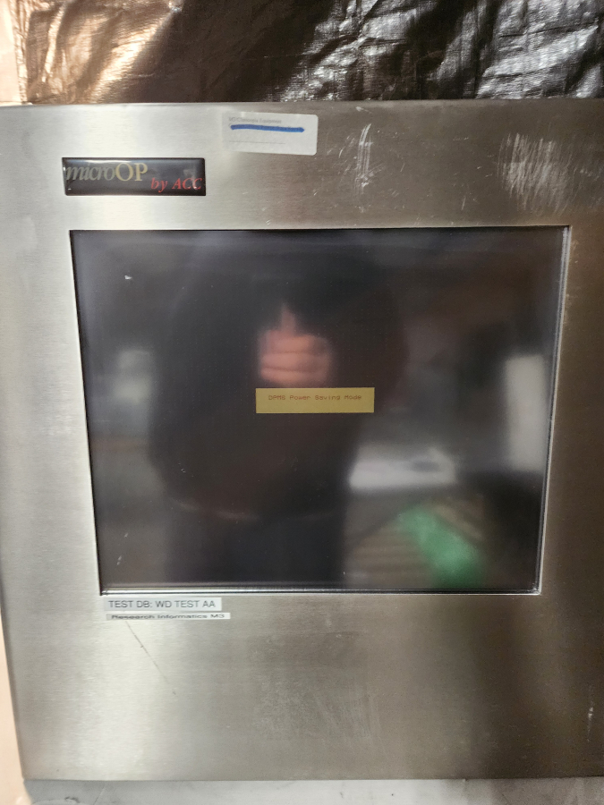 Lot of 2 ACC MicroOP FPM-180-OFT Stainless Steel Cleanroom Monitors/interface, photo 11 of 26