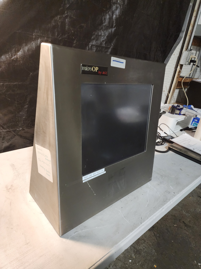 Lot of 2 ACC MicroOP FPM-180-OFT Stainless Steel Cleanroom Monitors/interface, photo 13 of 26