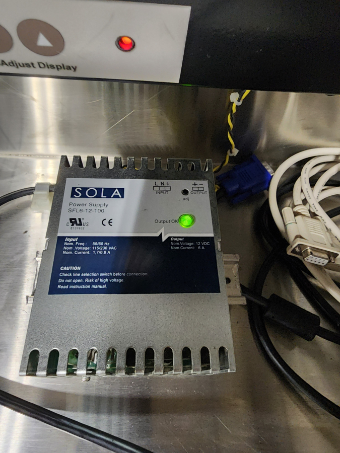 Lot of 2 ACC MicroOP FPM-180-OFT Stainless Steel Cleanroom Monitors/interface, photo 16 of 26