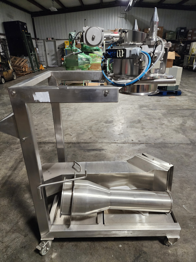 Glatt TKS Split Butterfly Valve Pneumatic Containment Valve + Discharge Hopper, photo 2 of 9