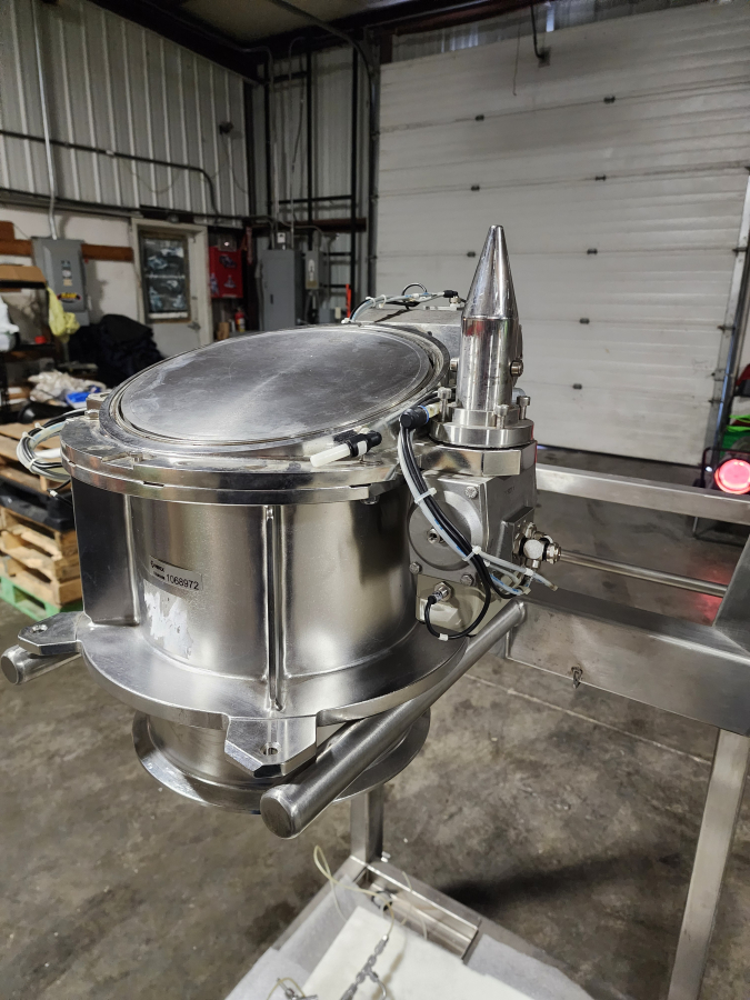Glatt TKS Split Butterfly Valve (SBV) Pneumatic Containment Valve w/ Air Reservoir System & Stand, photo 6 of 7