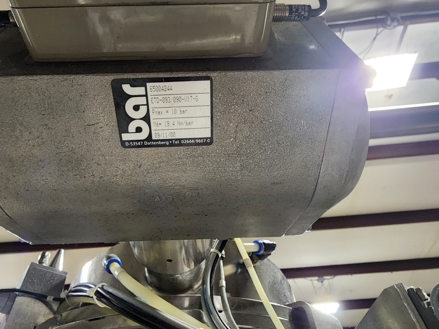 Glatt TKS Split Butterfly Valve (SBV) Pneumatic Containment Valve w/ Air Reservoir System & Stand, photo 7 of 7