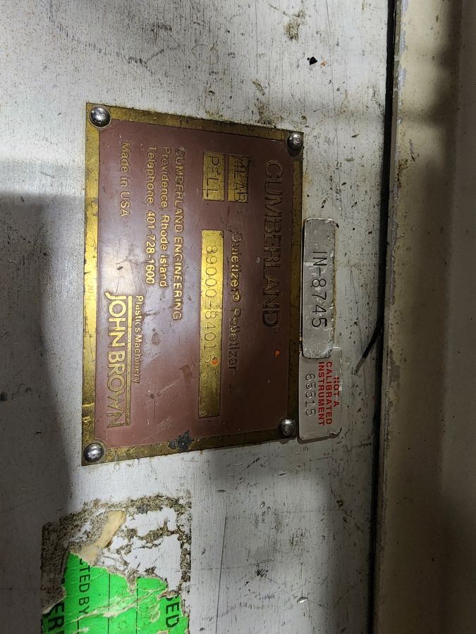 Cumberland 4" Pelletizer S/n# 89000-84015, photo 5 of 6
