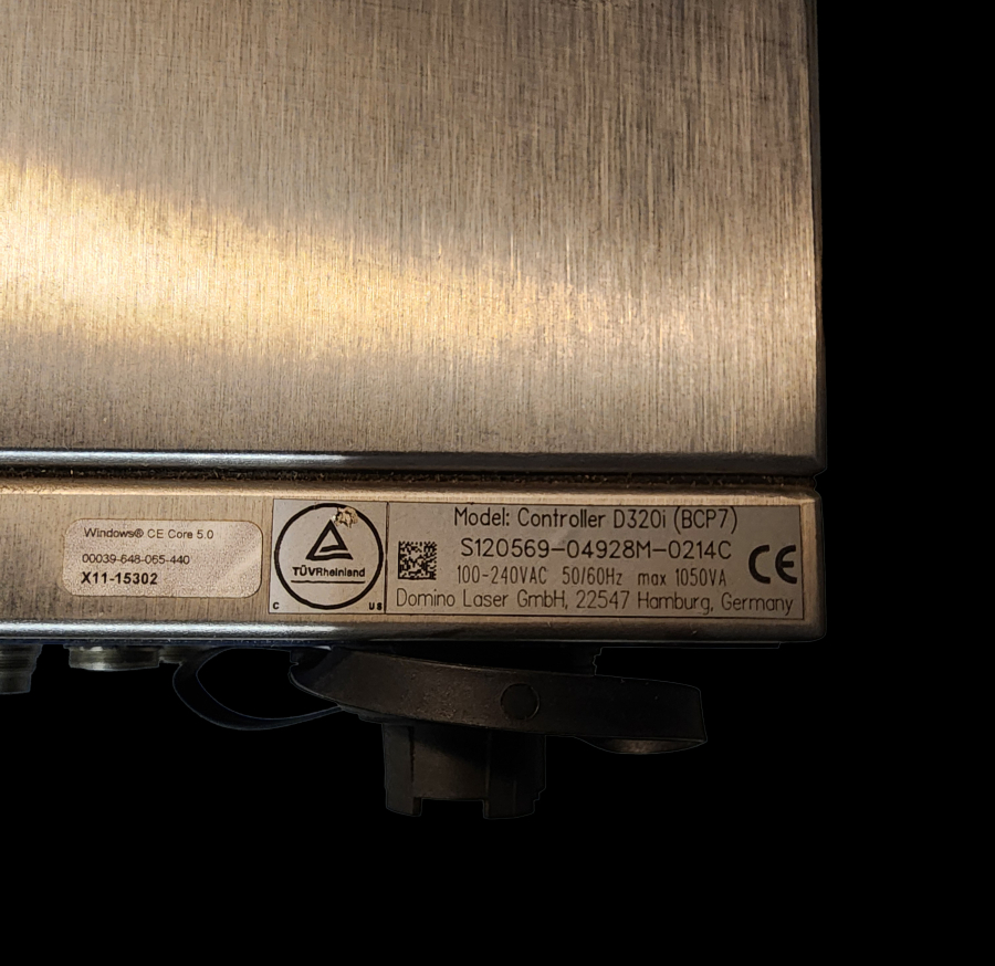 Domino 10mm D320i BCP7 Controler, Laser, DPX1000 L012936 Fume Extractor and printing system , photo 6 of 21