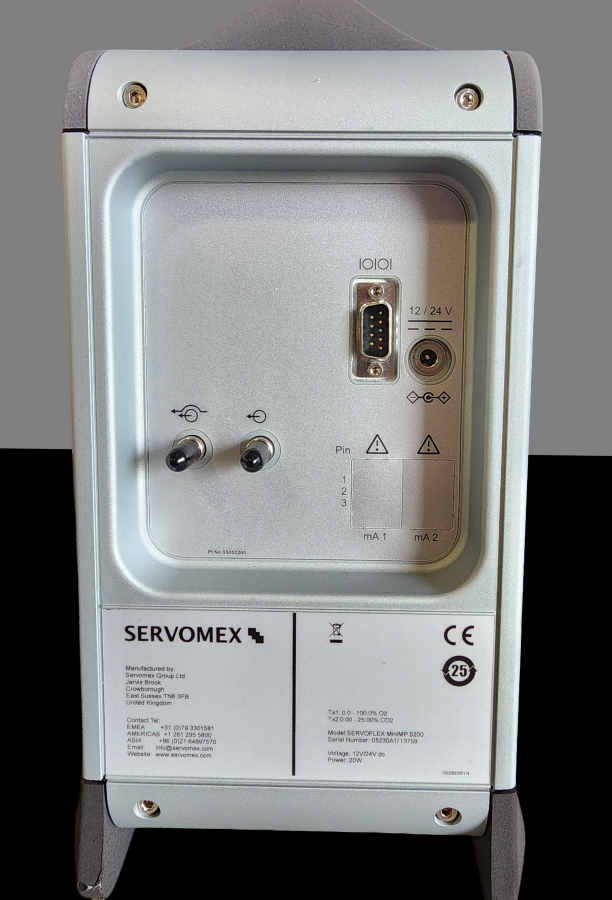 Servomex Model SERVOFLEX MiniMP 5200 Portable 02/CO2 Gas Analyzer; S/N# 05230A1/13759, photo 9 of 15