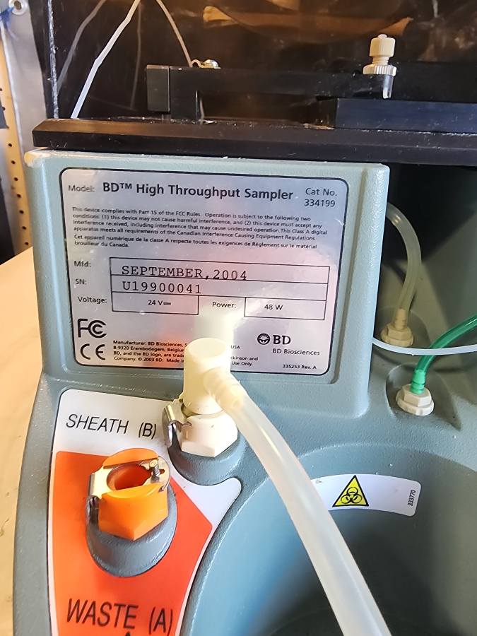 Becton Dickinson FACSCalibur Flow Cytometer w/ FACSFlow, HTS,  SN:E2044, photo 17 of 20