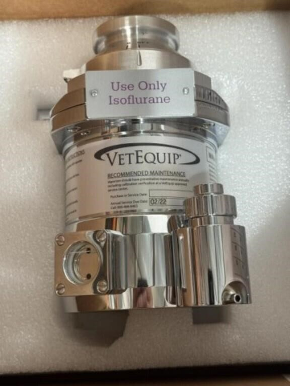 VetEquip VIP 3000 Isoflurane Vaporizer Tec 3 Cagemount in Box Veterinary, photo 1 of 5