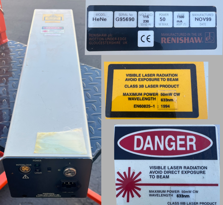 Renishaw RAMAN H07107 + Spectra-Physics 163/263 + HeNe + 780nm + Aerotech LSR5, photo 39 of 48