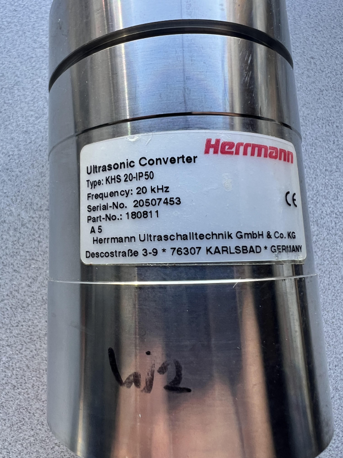 Pair of Herrmann HSDDC 4.5kW 20kHz Ultraschall Ultrasonic Welding Machines; S/N SM11010/12, 0680/11, photo 31 of 31