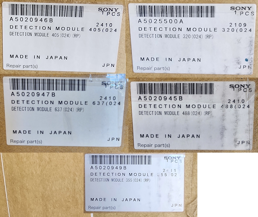 Sony ID7000 Detection Module Set of 5: 320/355/405/488/637 , photo 12 of 19
