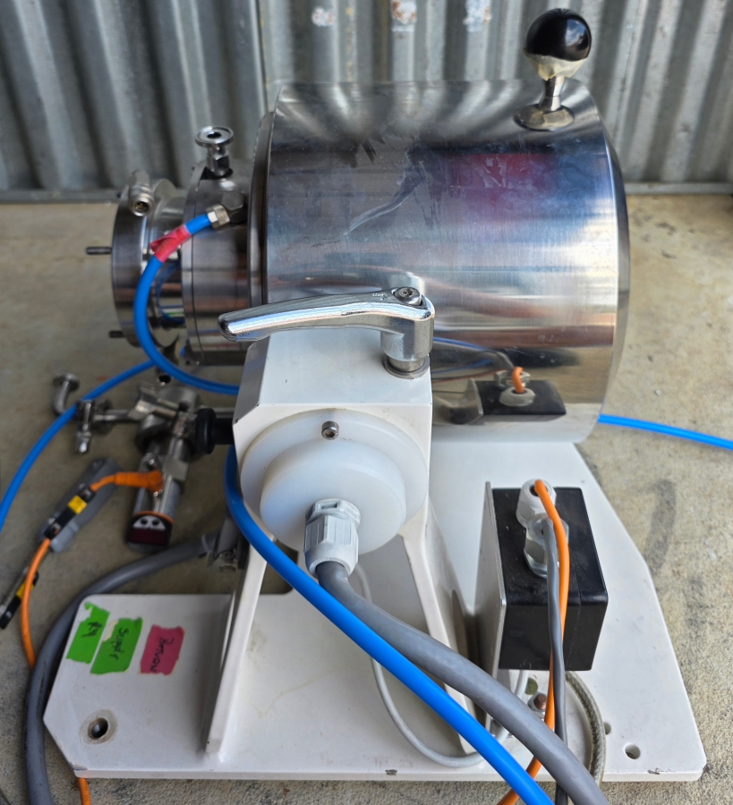 NETZSCH MiniCer 150ml Laboratory Agitator Bead Mill, Zirconia Wetted Path, w/ Feed/Pressure Vessel Module + Control Cabinet, photo 7 of 24