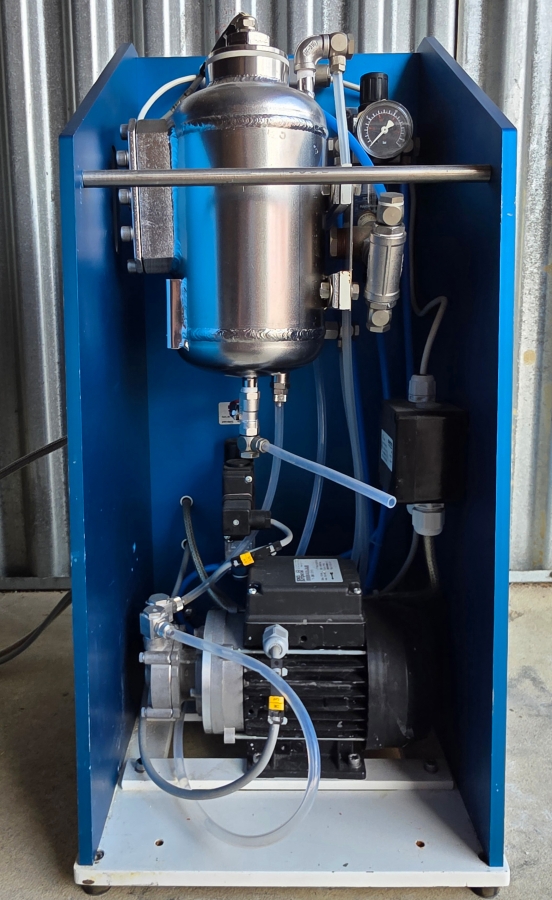 NETZSCH MiniCer 150ml Laboratory Agitator Bead Mill, Zirconia Wetted Path, w/ Feed/Pressure Vessel Module + Control Cabinet, photo 11 of 24